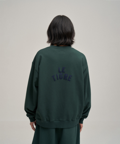Классический Applique sweatshirt (Forest Green)