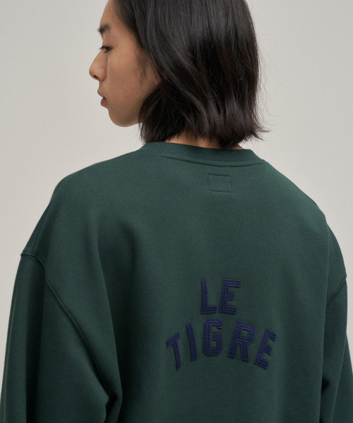 Классический Applique sweatshirt (Forest Green)