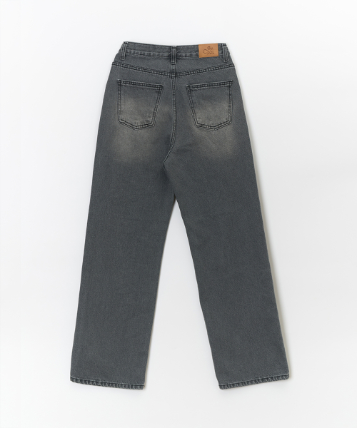 Прямые джинсы с классической варкой Deep Gray