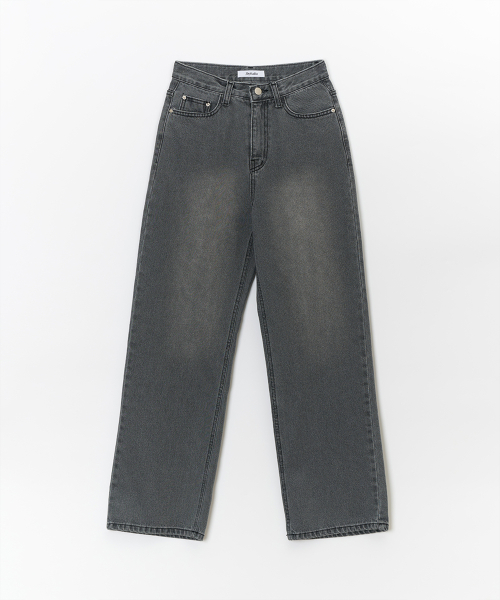 Прямые джинсы с классической варкой Deep Gray