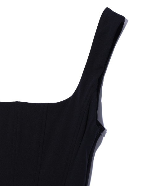 BASIC CORSET DRESS BLACK thumbnail 4
