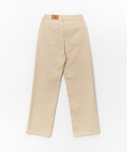 Прямые джинсы из хлопка_Beige