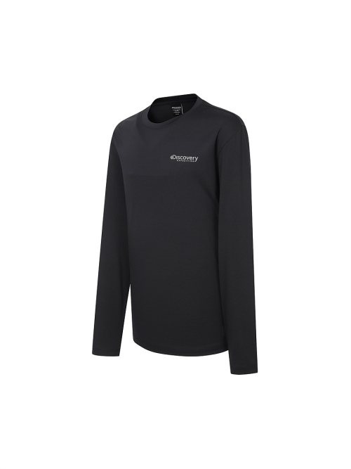 Мужской лонгслив для плавания Freshvent с графикой на спине (BLACK)
