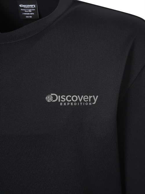 Мужской лонгслив для плавания Freshvent с графикой на спине (BLACK)