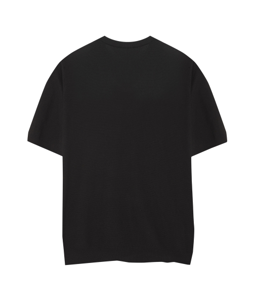 Классический трикотажный хенли 86-IRO352 Black
