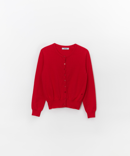 R-нек кардиган на кнопке Signature Red