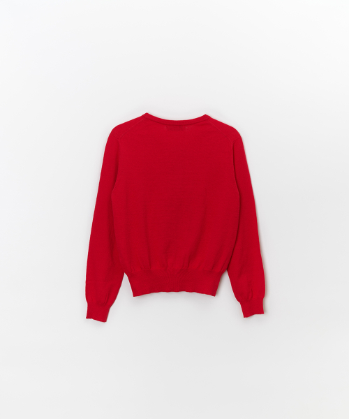 R-нек кардиган на кнопке Signature Red
