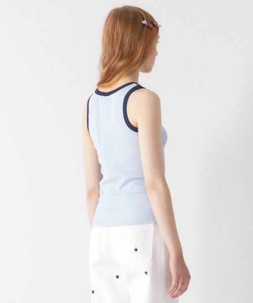 DAISY X MARITHE RINGER SLEEVELESS Светлый Синий
