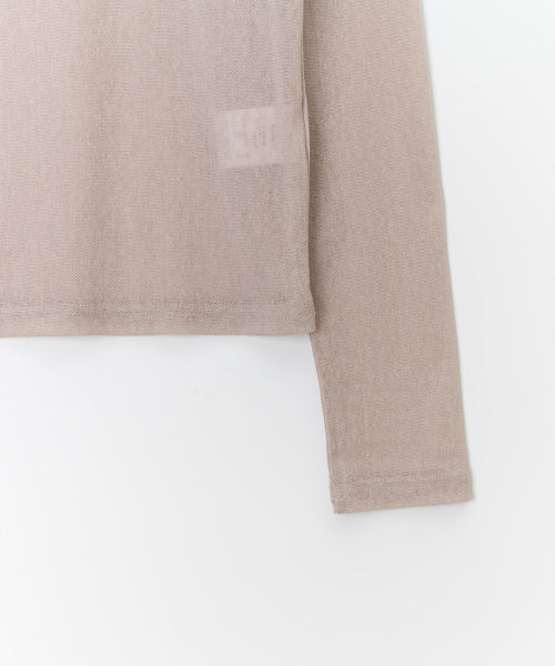 Сетчатая прозрачная Signature футболка Beige