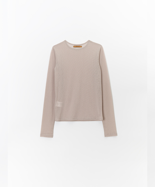 Сетчатая прозрачная Signature футболка Beige