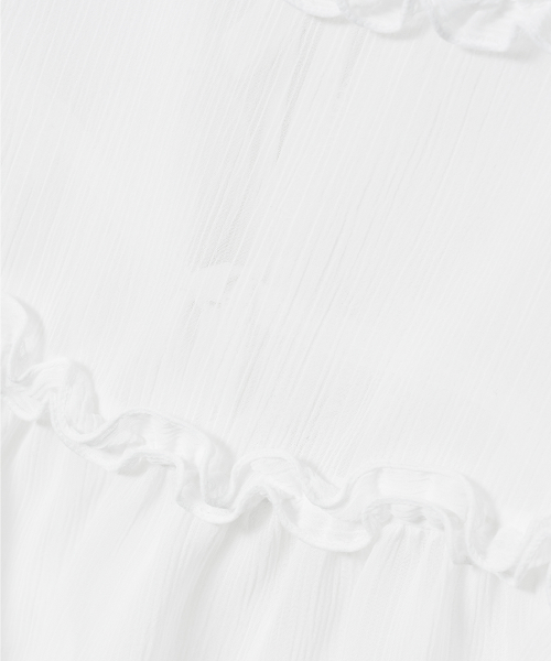 shiffon top (white)