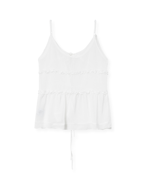 shiffon top (white)