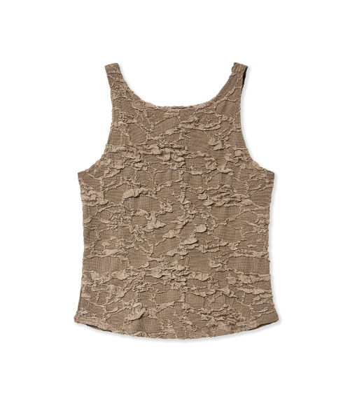 wrinkle top (brown)