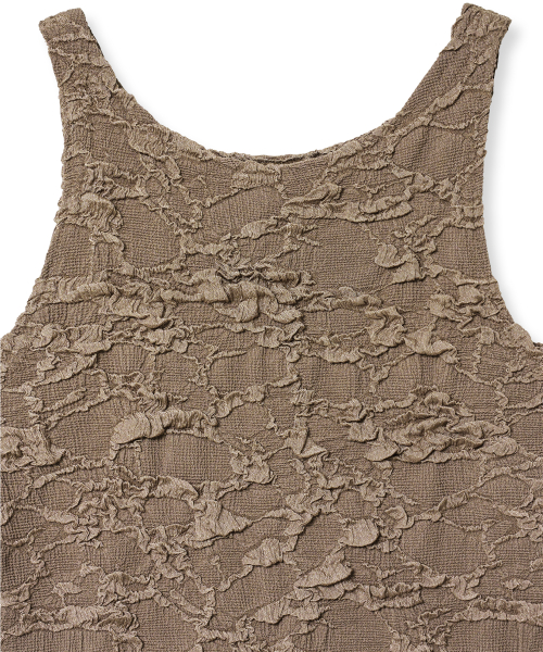 wrinkle top (brown)