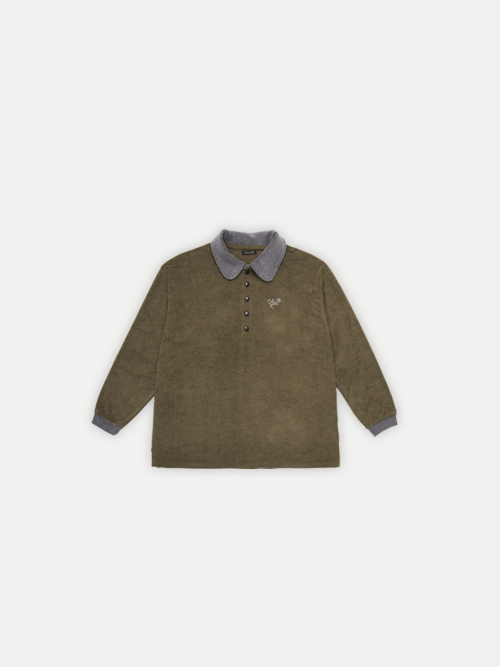 Tulip воротник Oversized Shirts Хаки
