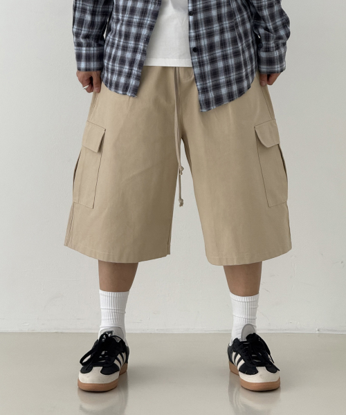 Canvas Asterisk Patch Bermuda брюки Beige 0369