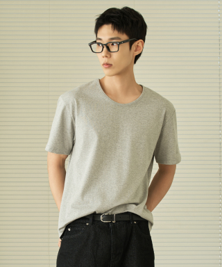 HYOJI 効治 SS ルーズフィット ユーネック 半袖 Tシャツ (3色展開) 画像 3