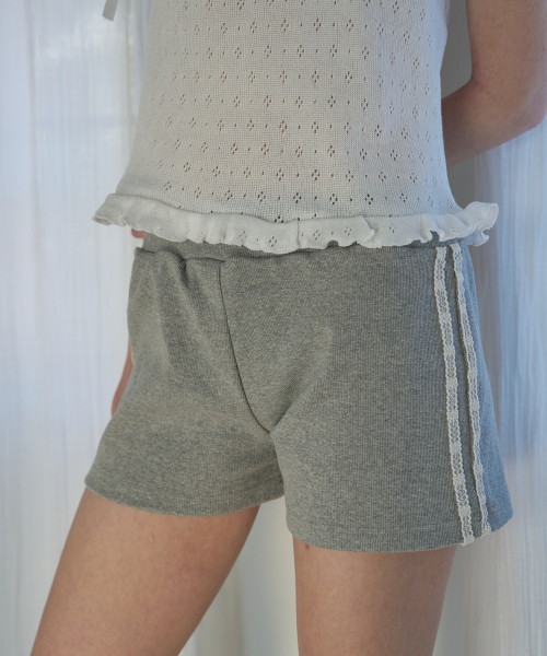 Кружевные шорты Melange Gray