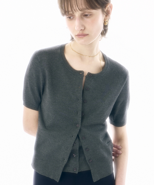 BAISIC Круглый CARDIGAN & BUSTIER SET GR