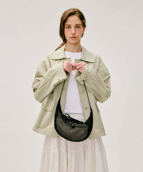 airy net bag (shoulder) - Черный (S)