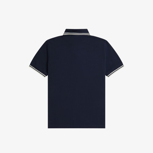 Поло Fred Perry Twin Tip - Dark Carbon/Ecru AFPM2510012-Y88