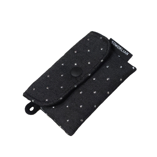 Простой картхолдер_Black Denim Star