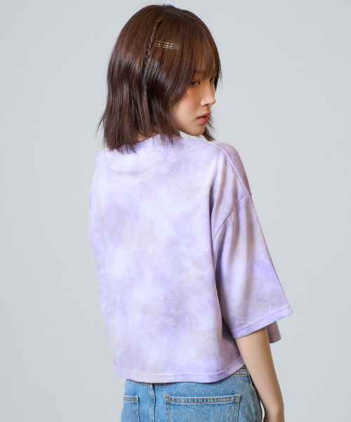 Кроп-топ Round Planet Dyeing Purple