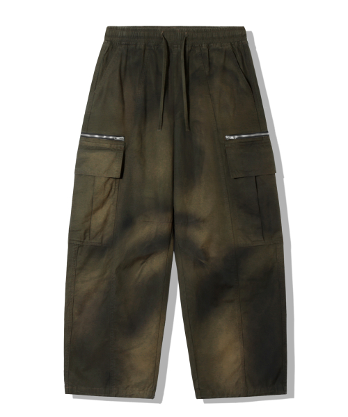 DIRTY WASHED MAXI VOLUME CARGO брюки [KHAKI]