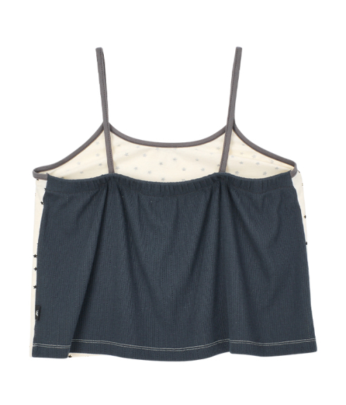 YB x Oliwa Star графика Shirred Back Cami_cream