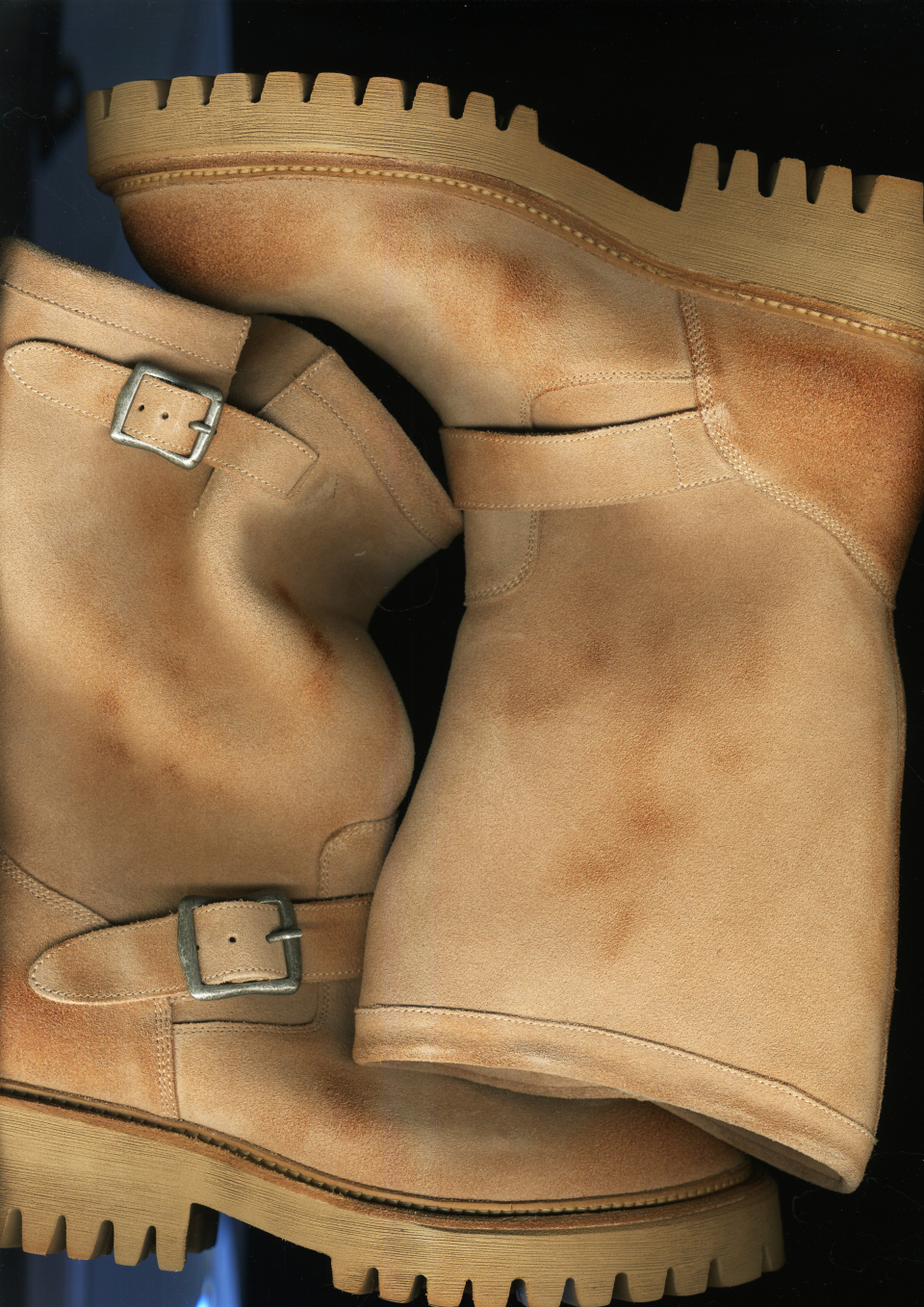 ミドルブーツ YASE 65cm feather commando sole cowhide engineer boots beige MUSINSA | YASE 6.5cm Feather Commando Sole Suede Engineer