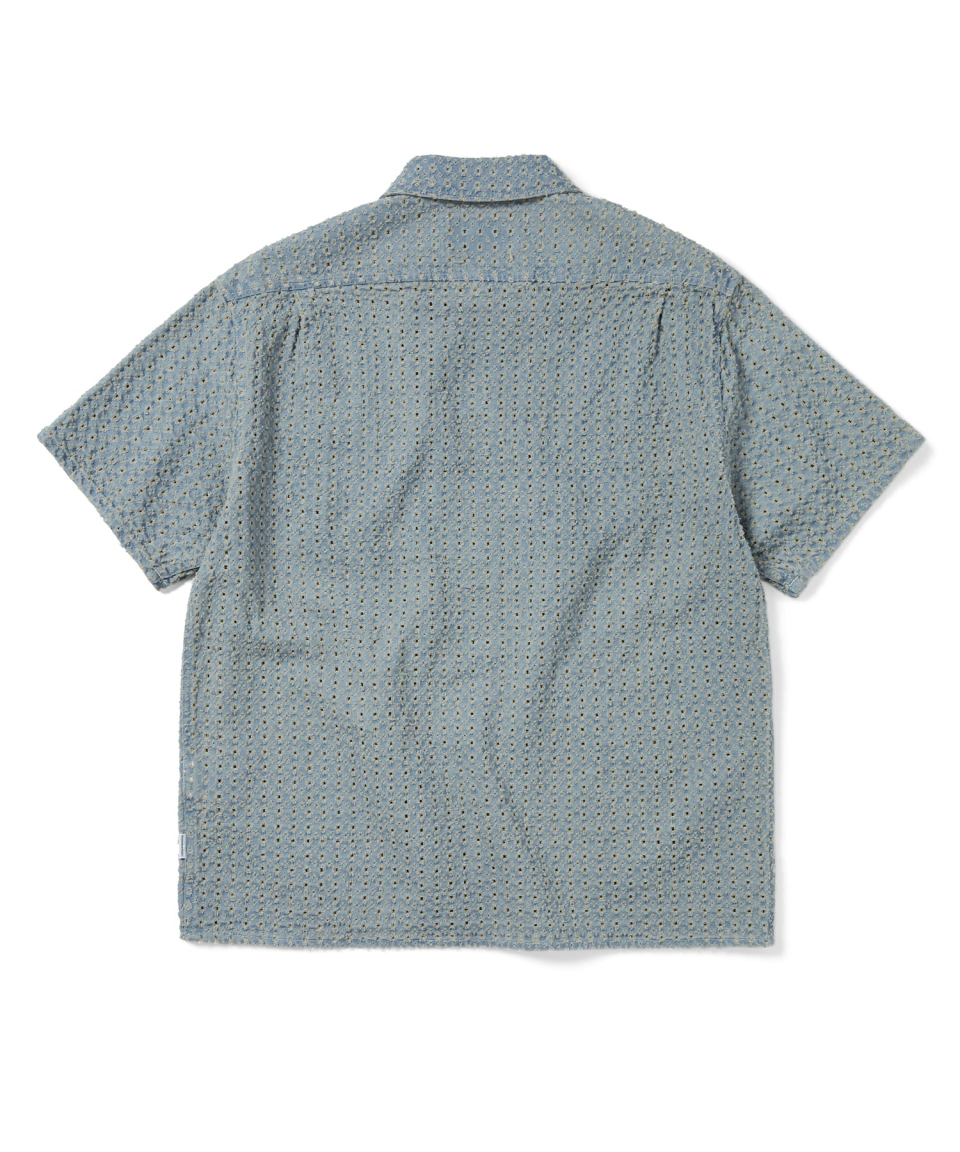 シャツ thisisneverthat Washed Denim Zip S/S Shirt 4XK558 Washed Denim Zip S/S Shirt - thisisneverthat®