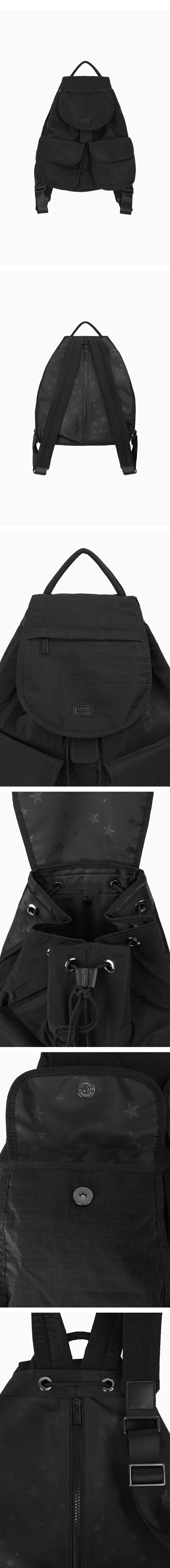 OHESHIO ■ TWO POCKET BACKPACK バックパック MUSINSA公式 | OHESHIO TWO POCKET BACKPACK, BLACK