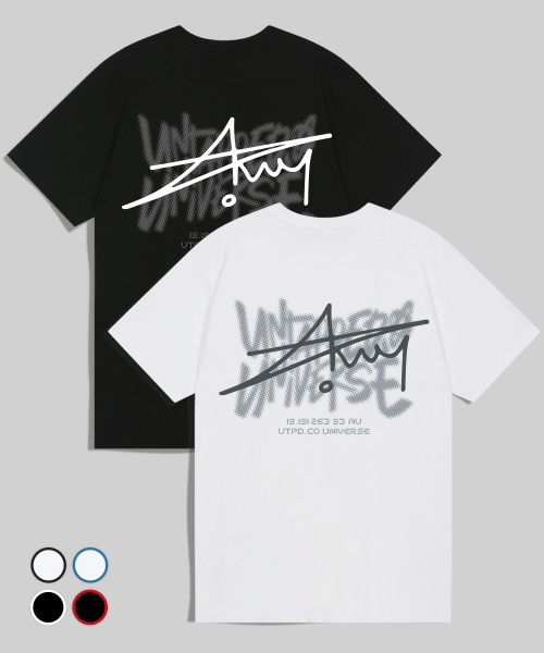 Universe Cell Signature оверсайз Fit Short-Sleeved T-Shirt 4 цвет