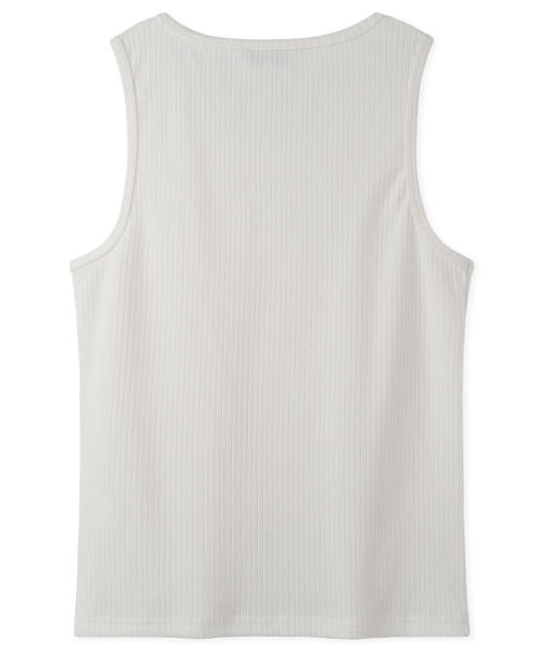 Облегающая майка в рубчик Off White