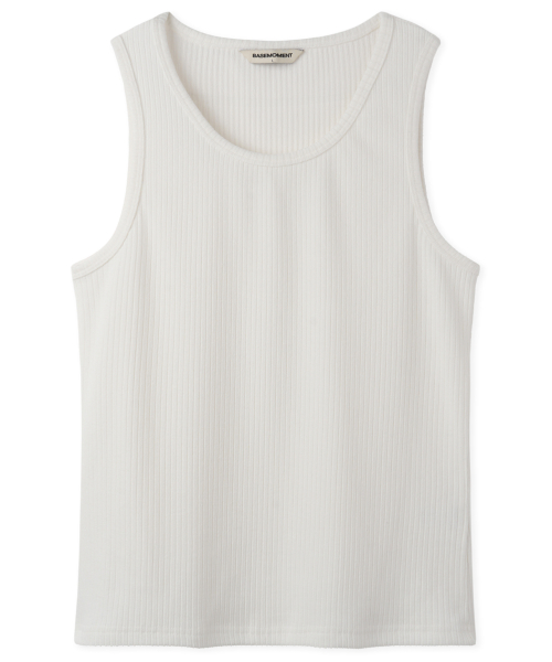 Облегающая майка в рубчик Off White