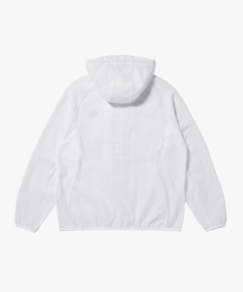 AIR THROUGH HOODED легкий JACKET-WHITE