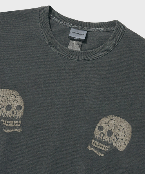 MIL SERIES TEE(SKULL&SNAKE)_PIGMENT CHARCOAL