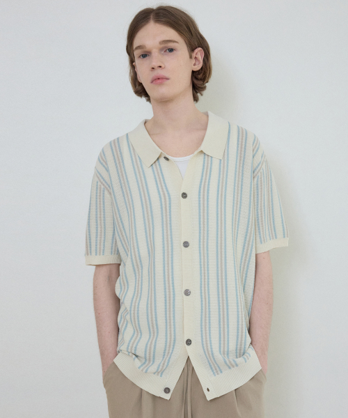 Cool Washable Western трикотаж Cardigan_CREAM(WC25-KN31)