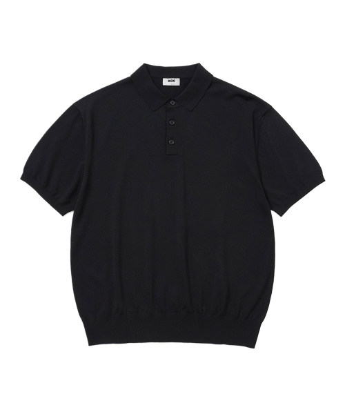 Кардиган-поло с воротником Summer Cool кроп [BLACK]