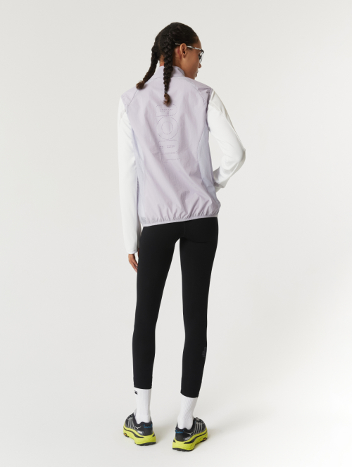 AIR THROUGH 2WAY ZIP легкий VEST-LAVENDER