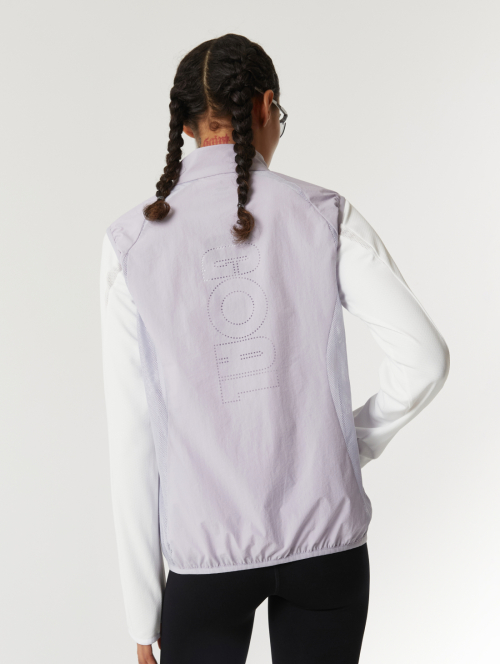 AIR THROUGH 2WAY ZIP легкий VEST-LAVENDER