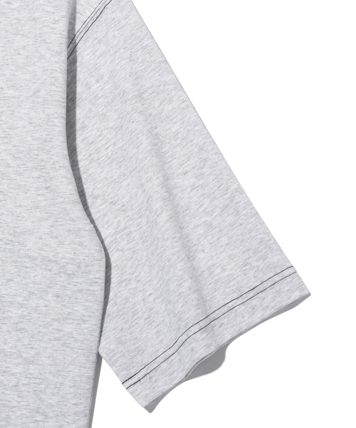 Худи с коротким рукавом и логотипом LIGHT GREY (MP7TU430-071)