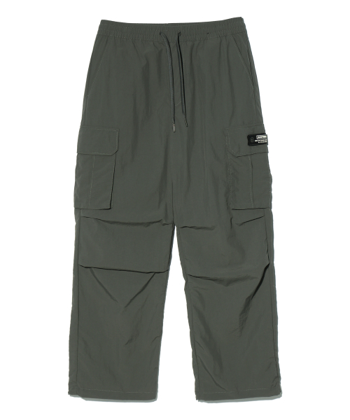 Нейлоновые широкие брюки-парашюты карго CHARCOAL (MP2PU369-075)
