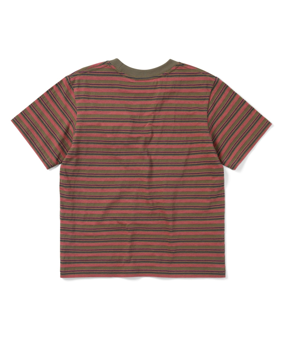 ★thisisneverthat★ Striped W Tee Khaki TN251TTSST37KHA thisisneverthat '09World Striped Tee - Khaki | International