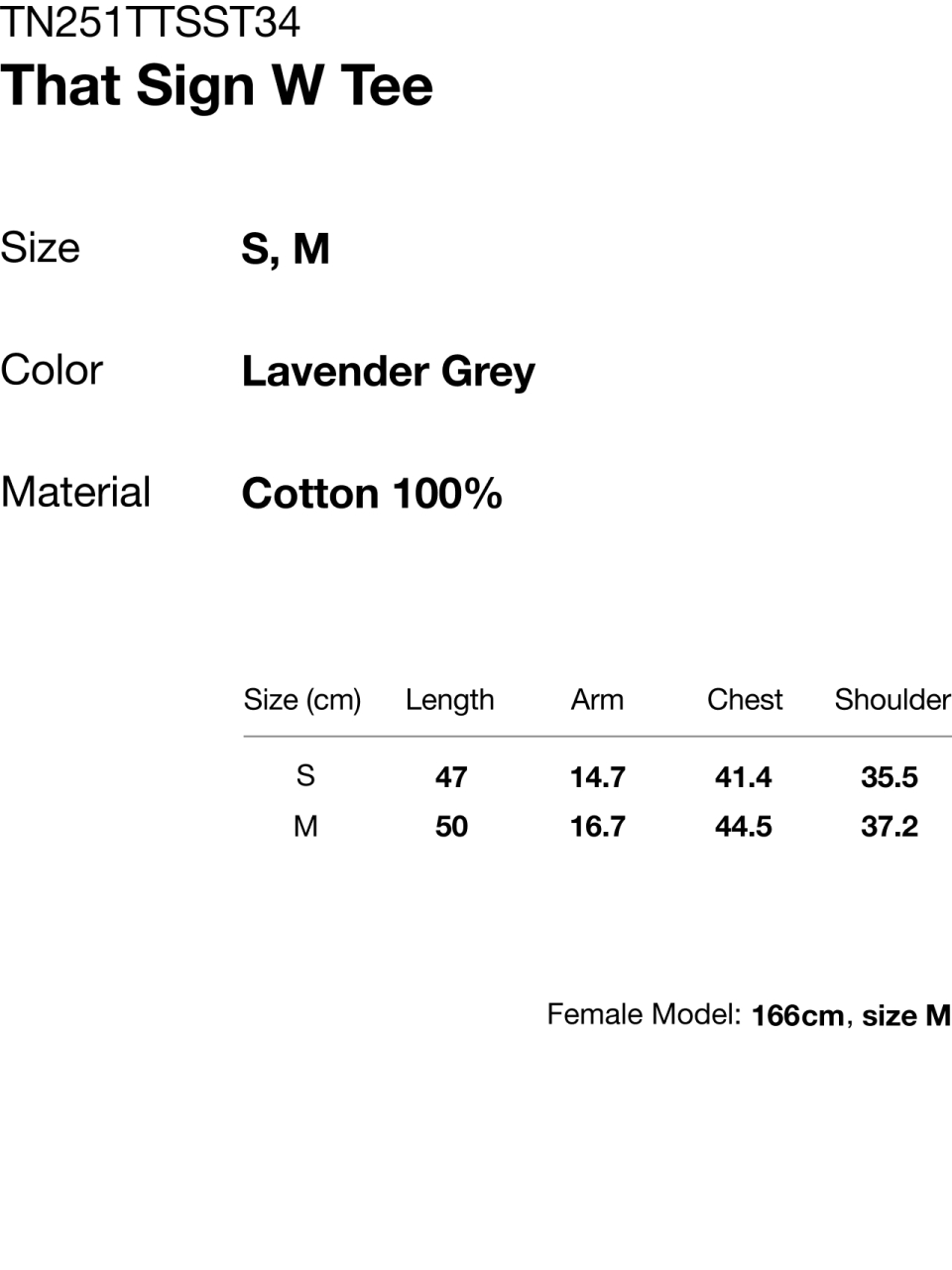 MUSINSA | thisisneverthat® That Sign W Tee Lavender Grey