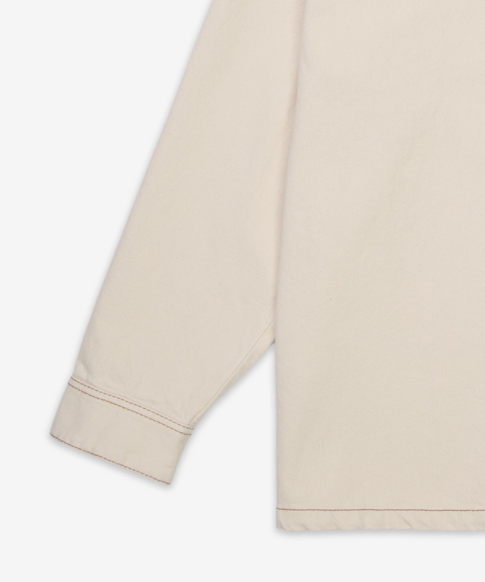 ★★AMI PARIS★★ Big Heart Logo Overshirt White Cream HJK27 MUSINSA | AMI Big Heart Logo Overshirt - White Cream