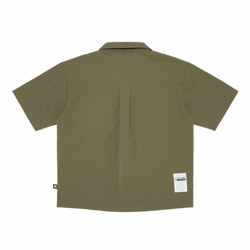 Легкая рубашка-куртка Breeze из сирсакера KHAKI