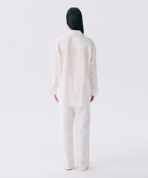 VOL12.Heart Long pants_White (Длинные брюки с сердечками)