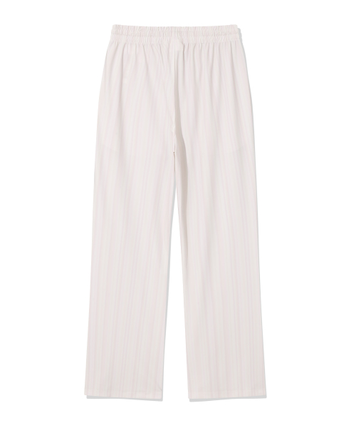 Женские легкие полосатые брюки на резинке Light Pink