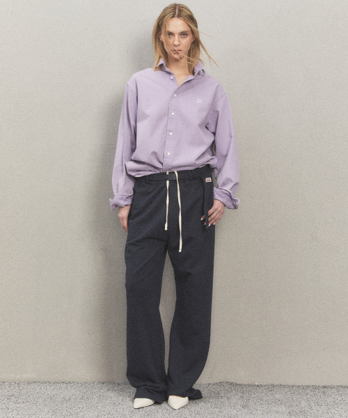 NYC BELTED SWEATPANTS темно-синий